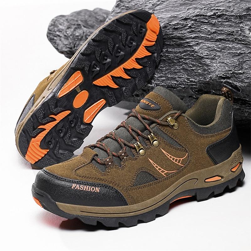 Spring/Autumn Outdoor Hiking Shoes Men Breathable Casual Sneakers Mountain Shoes Tracking Climbing Trail Treking Big Size 47