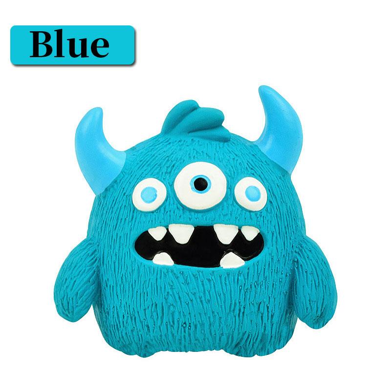 

Dog Toys Cute Squeaky Pet Dog Interactive Chew Toy Puppy Bite Resistant Thorn Tooth Cleaning Toy Molar Chew Toy for Dog Supplies 1PC синій