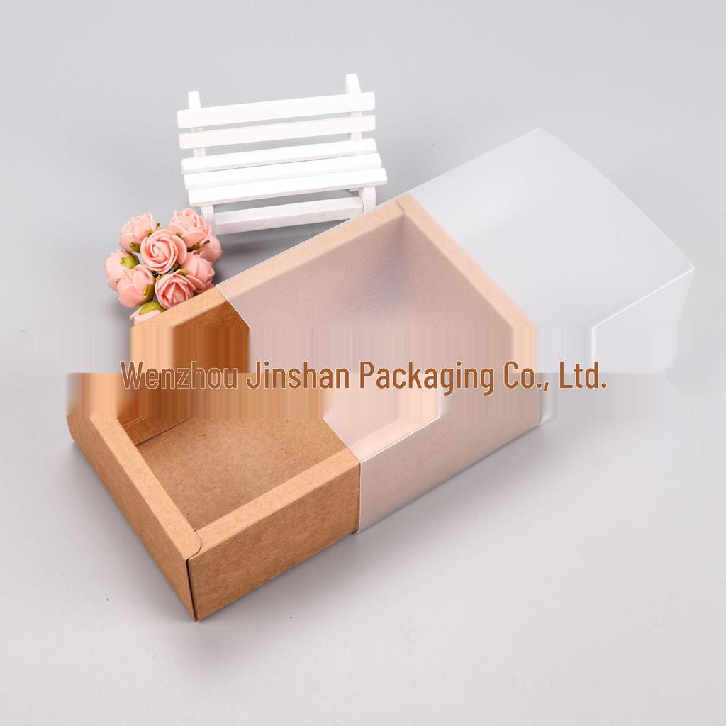 Custom Green Tea Kraft Paper Drawer Gift Box - Rectangular & Exquisite Packaging