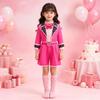 2026 New Hot Descendants Red Kids Dress Set Halloween Stage Performance Costume