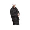 Adidas Neo Shirt Collar Print Hidden Stripe Single-Breasted Jacket Autumn Men Jacket Black HM2037