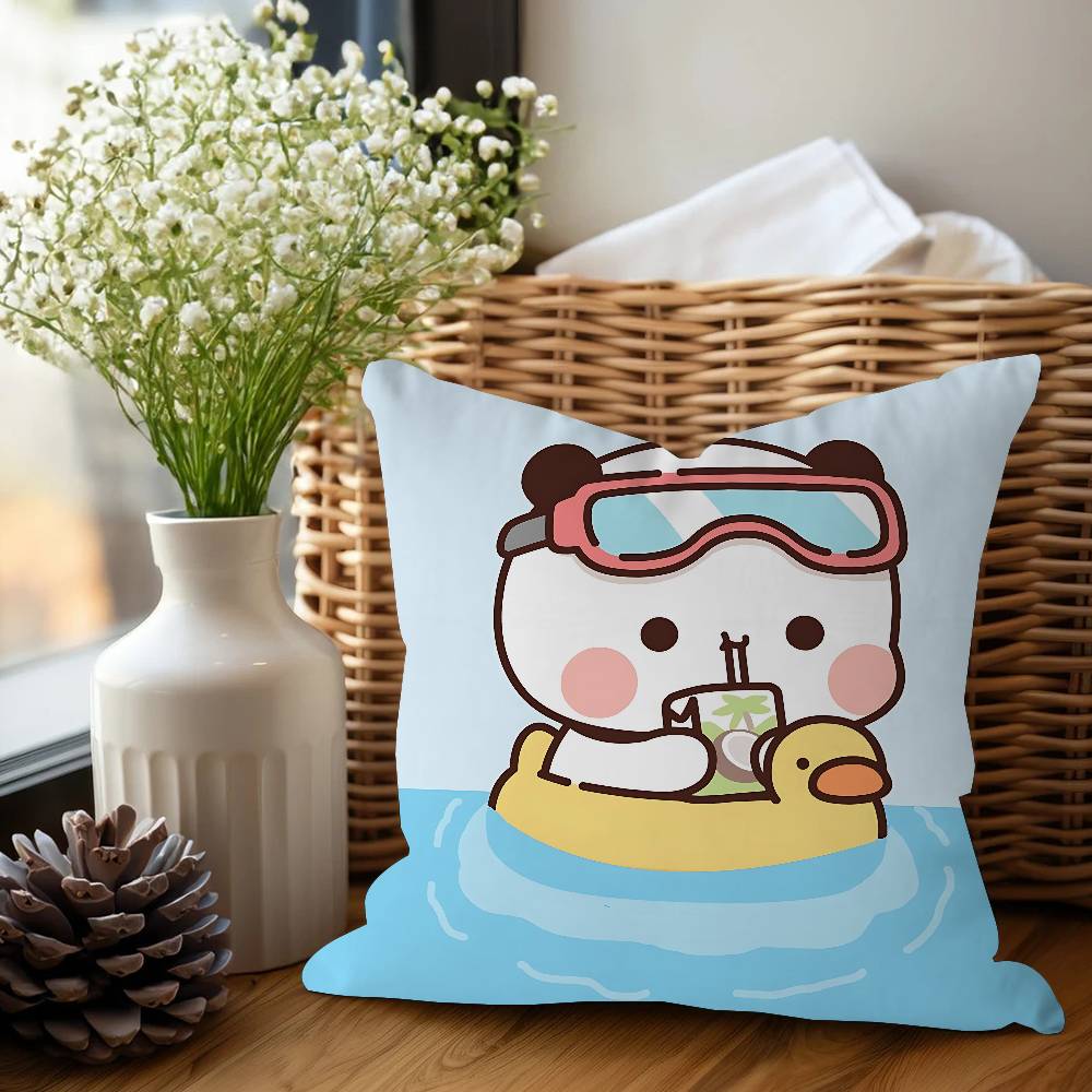 Cartoon B-Bubu Dudu Office Cushion Pillowcase Car Cushion Cover45X45CM Lumbar Pillowcase Sofa Pillowcover