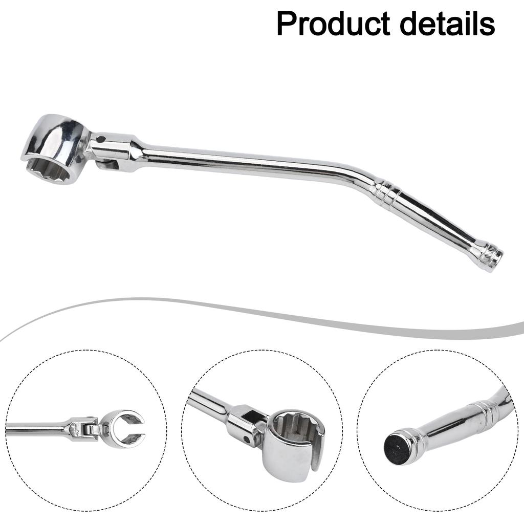 Automotive Repair Disassembly Wrench Adjustable Angle Disassembly Tool Tool 180 Degree Rotation Heavy Duty Material