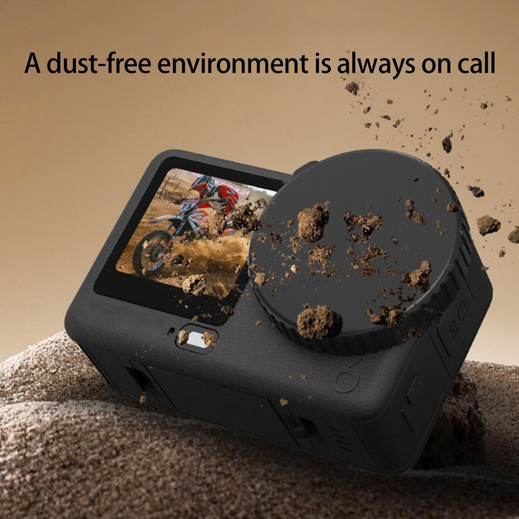 Compactly Silicone Cover for Action 6 Camera Lens Cap Precise Fit Case Keeps Lens Safe from Damage Easy to Carry