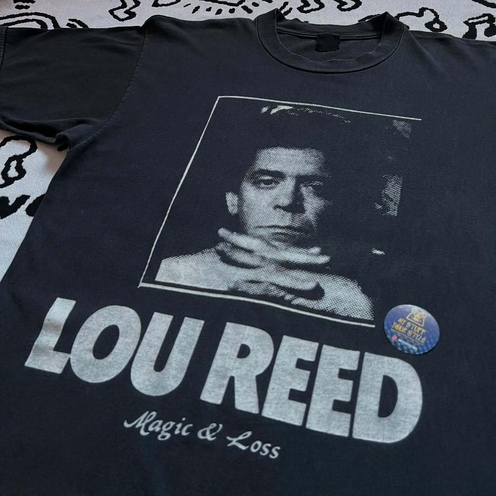 

Lou Reed Live In Concert 90s Black Short Sleeve Classic T shirt vtg NH19714 Unisex T-Shirt XXL