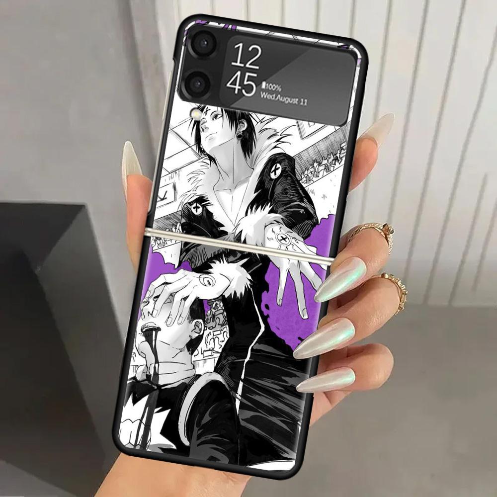 Huner X-Hunters Chrollo Shizuku Hard PC Back Phone Case for Samsung Galaxy ZFlip 7 6 5 Z Flip 4 ZFlip6 Z Flip7 5G ZFlip4 Flip3 Z