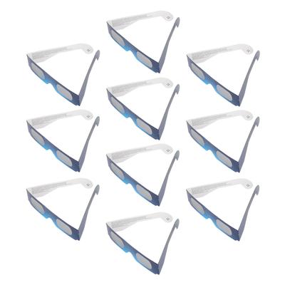10Pcs Solar Eclipse Observation Glasses Eye Protection Sun Viewing Glasses for Kids Adults A