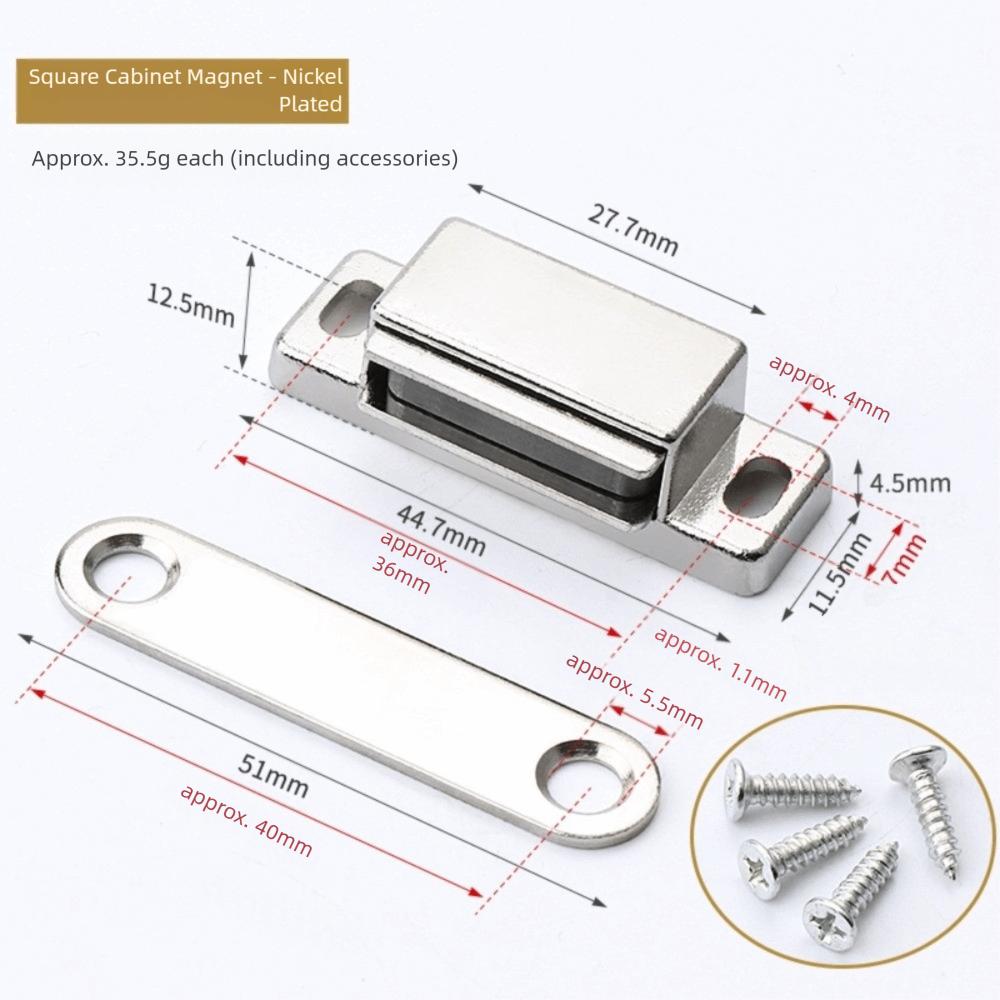 Zinc Zinc Zinc Alloy Cabinet Door Catch Cassette Magnetic Magnetic Suction Lock  Bedroom Cabinet