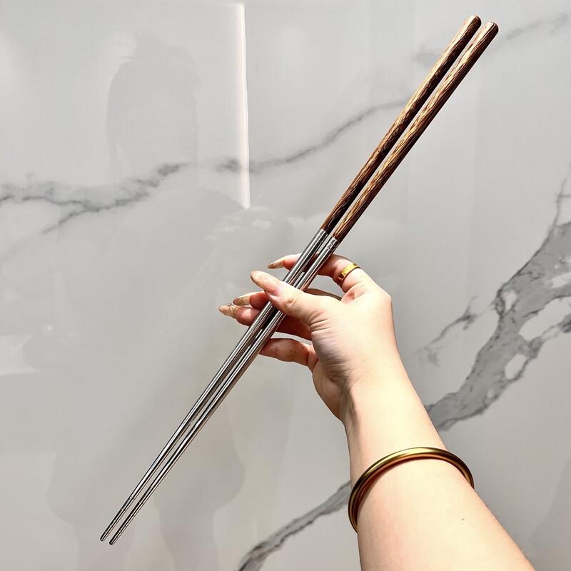 Extended Stainless Steel Kitchen Chopsticks