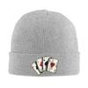 4A Poker Card Unisex Style Beanie Hats Adult Unisex Casual Elastic Cap Autumn Winter Outdoor Design Bonnet
