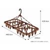 Ohe Laundry Drying Hanger, 60.5 X 30 X 35.5 Cm (23.5 X 12.5 X 14.5 Inches), Gray, Includes 32 Clothespins, Strong Corner Hanger, UV-Resistant, Shatter