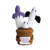Halloween Positive Energy Knit Ghost Doll Ornament