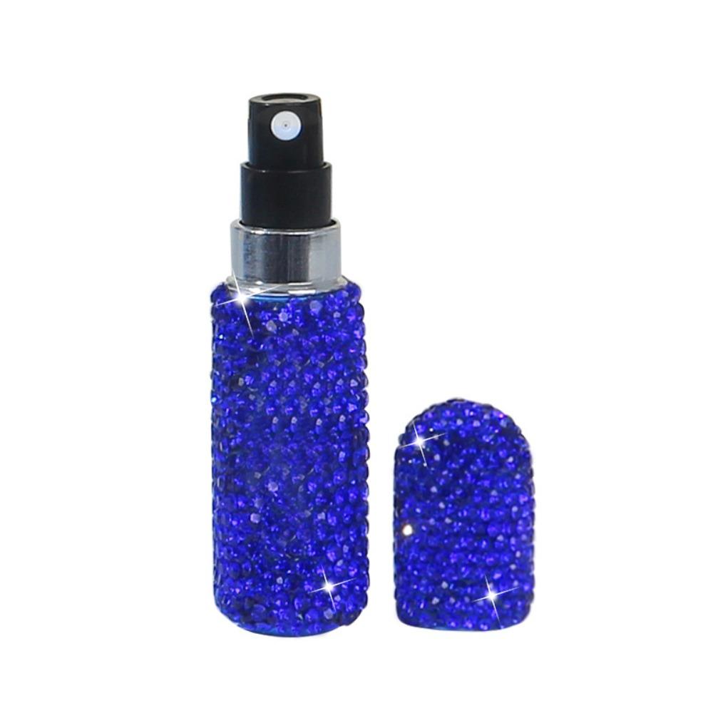 Portable Perfume Spray Bottle Rhinestone Inlaid Storage Container  Travel Accessories