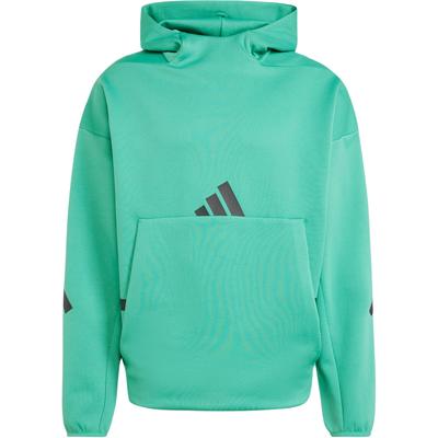 adidas ZNE. Serie Guarigione Vera FW24 Felpa con Cappuccio Uniforme con Logo Abbigliamento Sportivo Uomo Felpe Verde Chiaro JD6440