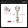 AN3 Motorcycle Brake Line Stainless Steel Braided Hose Banjo Fitting Soft Tube Connection Brake Cable Oil Hose Racing Part