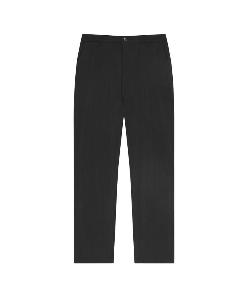 NOTIG Nylon Blend Wool-Like No-Tuck Pants Black