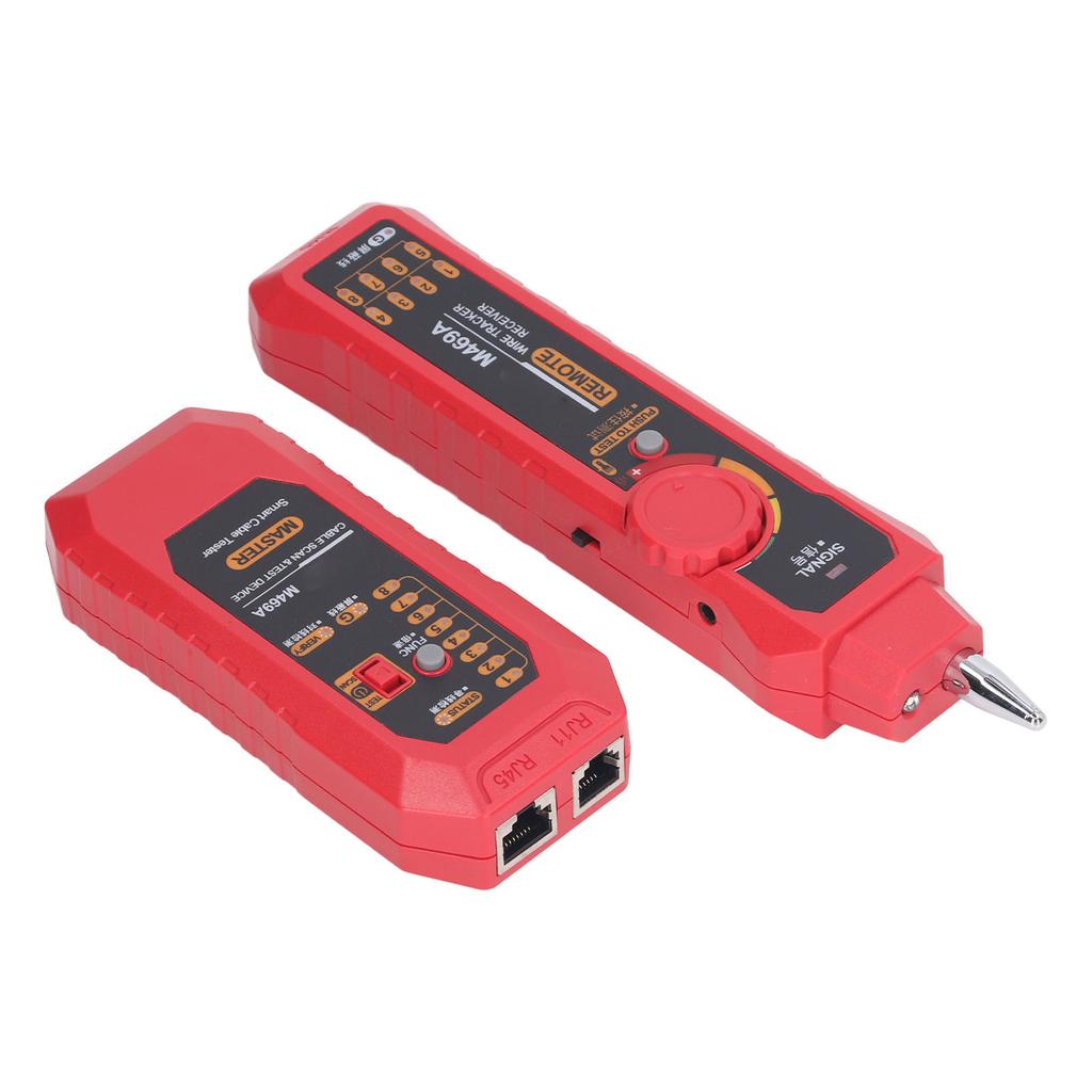 Network Cable Tester Multifunctional Anti Interference Portable Wire Tester Finder with Earphone