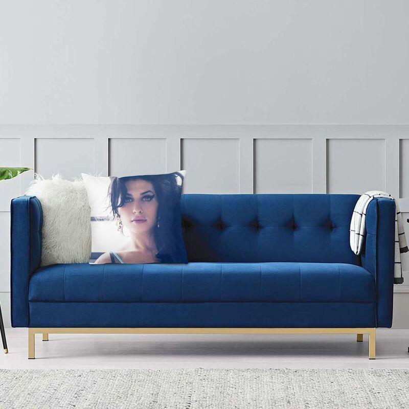 Cute Amy Winehouse Cushion Cover Double-Sided Print Famous Singer Floor Pillow Case For Car Fashion Pillowcase Home Decoration
