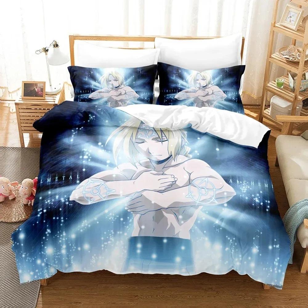 3D FULLMETAL ALCHEMIST Bedding Sets Duvet Cover Set With Pillowcase Twin Full Queen King Bedclothes Bed Linen Home textile