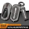SFX1  Zinc Alloy Leather Car Key Case Cover Bag For Mercedes Benz A C E S G Class GLC CLE CLA GLB GLS W177 W205 W213 W222 X167 AMG