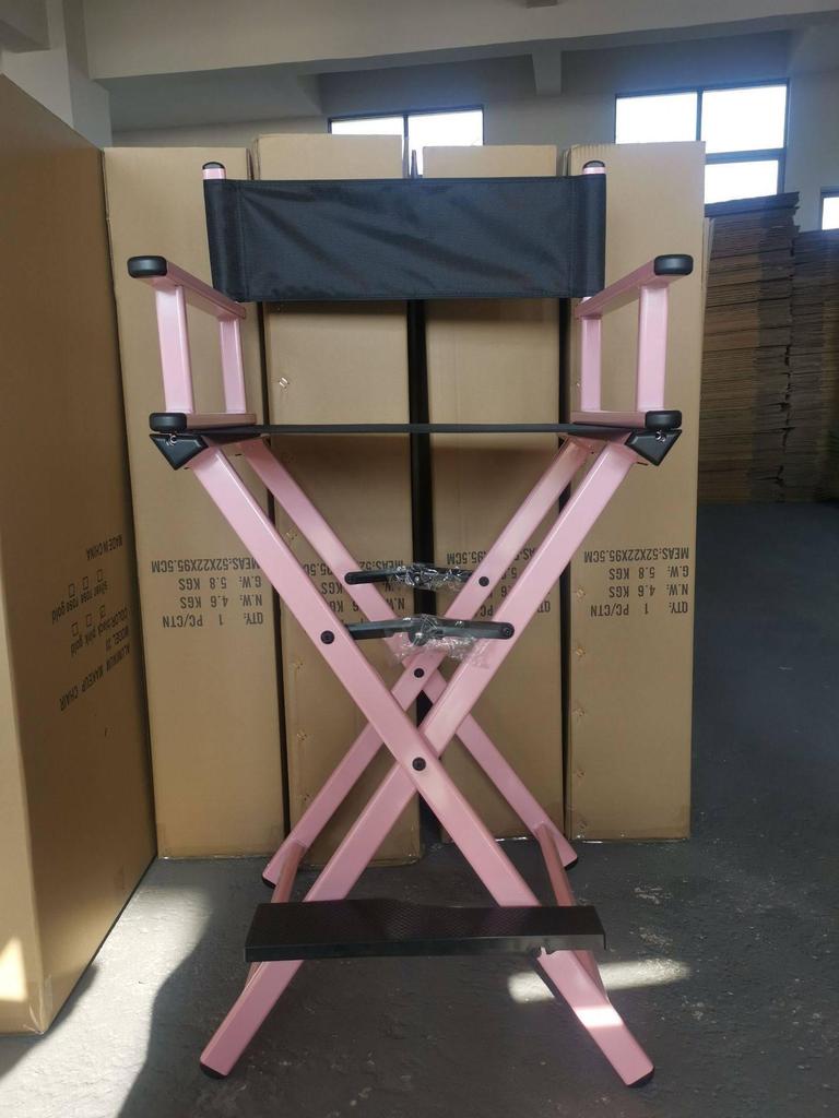 Compact Folding Aluminum Directors Chair for Outdoor, Makeup & Leisure