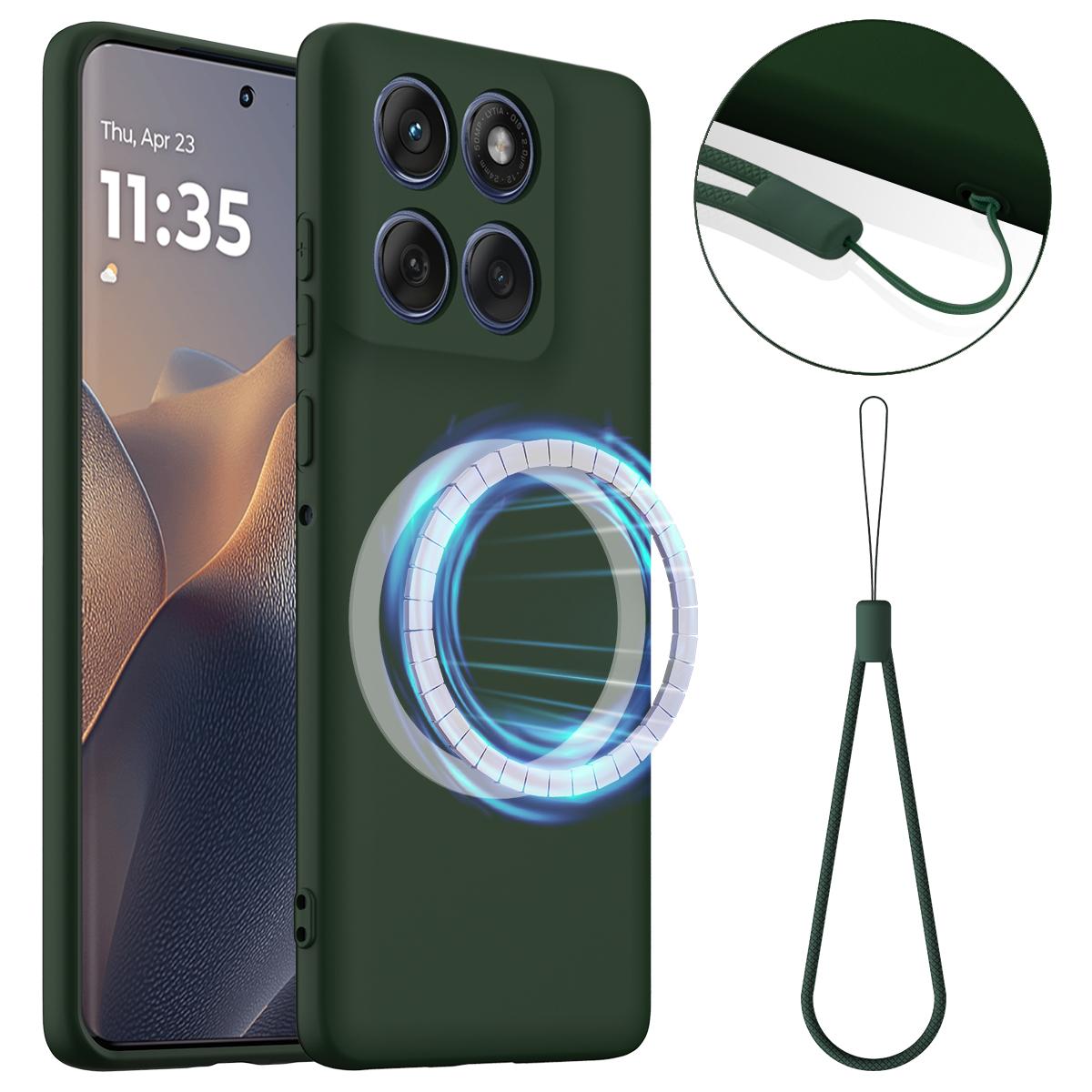 

For Motorola Edge 60s 5G/Motorola Edge 60 Fusion 5G/Motorola Edge 60 5G Magnetic Case Anti-Drop Liquid Silicone Phone Cover C