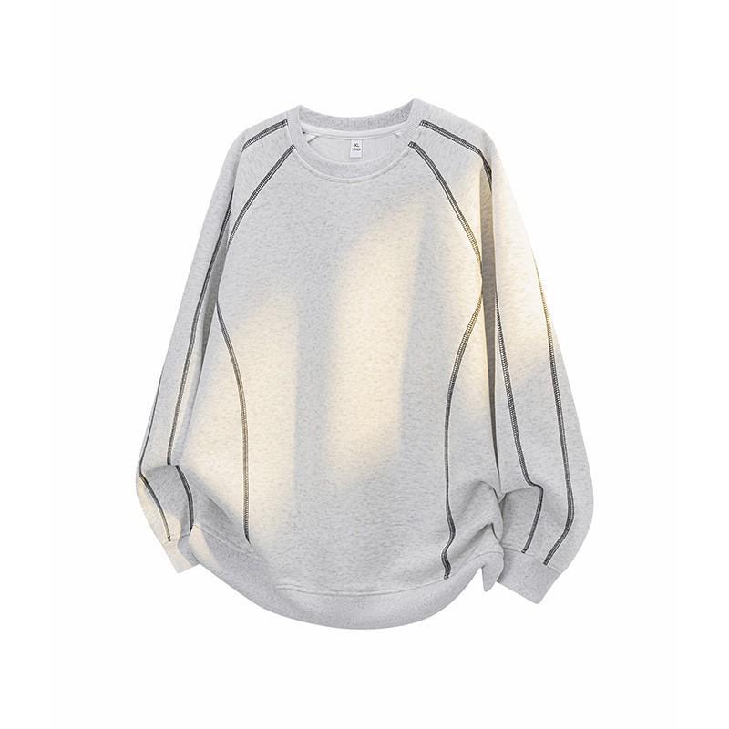 American Style Minimalist Solid Color Hoodie Men Women Loose Streetwear Couple Casual Top