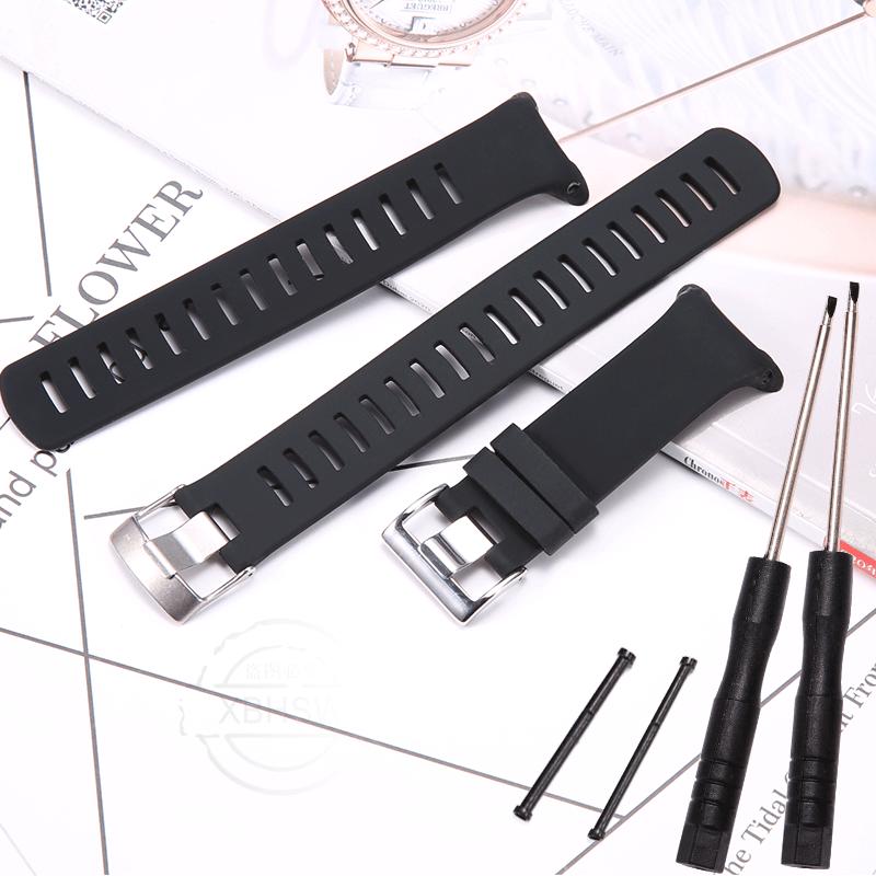 D4 Silicone Replacement Watch Band For Suunto D4 D4i Novo Dive Men Women Strap Sports Waterproof Wristband Pin Buckle Bracelet