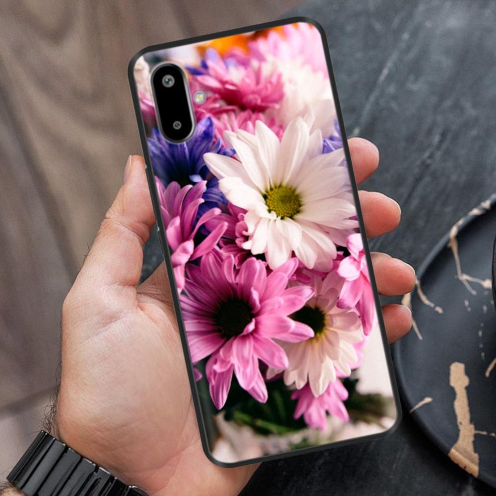 Case For Samsung Galaxy M06 Case 6.74" Cute Flower Cover Soft Silicon Matte Protective Fundas For Samsung F06 Bags Cartoon Shell