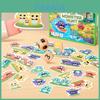 Wooden Puzzle Game For Children With Monster Pub Theme Fun Interactive Toy