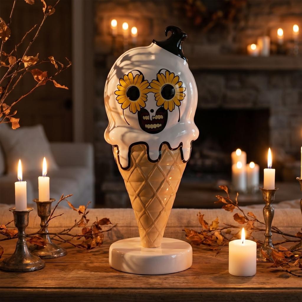 Halloween Resin Figurine Cute Decor for Seasonal Home Display