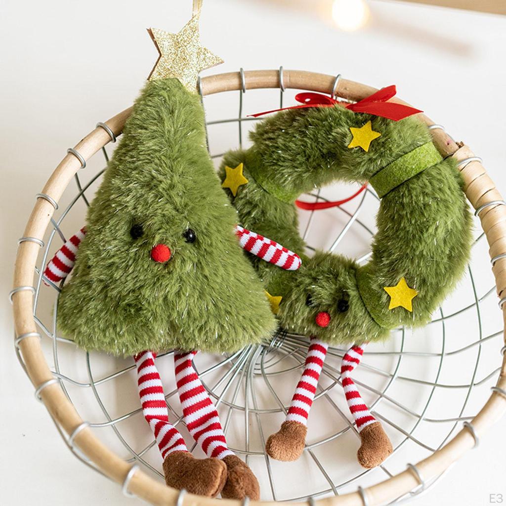 Christmas Tree Plush Pendant Decor, Collectible, Display Xmas Decoration, Hanging