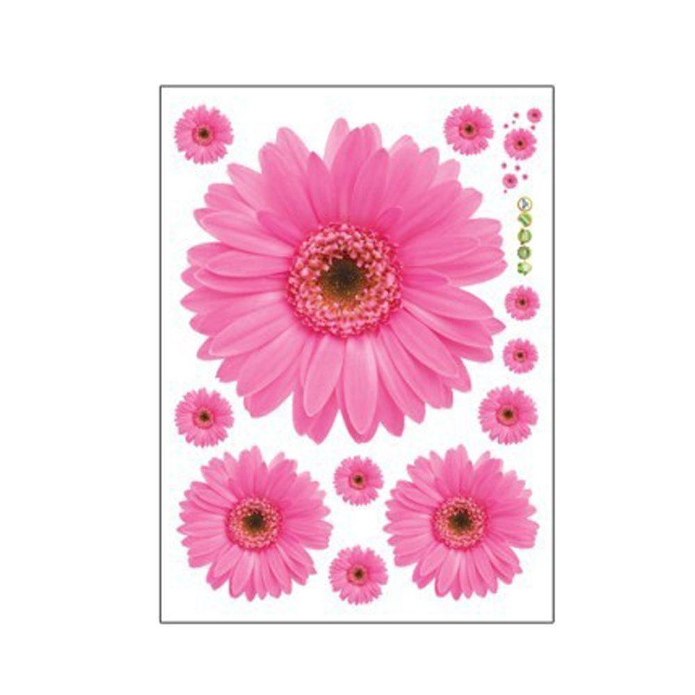 

Room Home Decoration Daisy Flower Removable Decor Sticker Wall Stickers Wall Decals Mural Sticker розовый