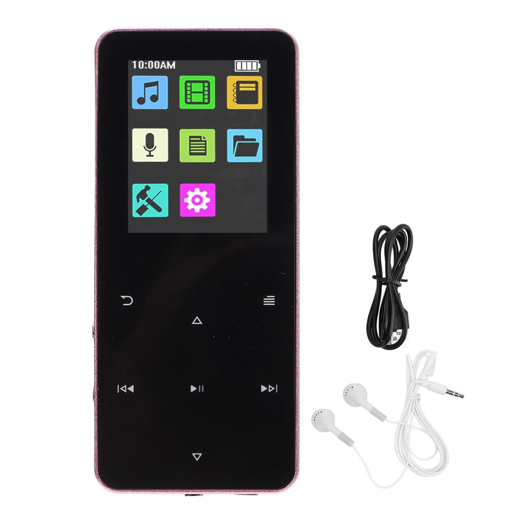 MP3 Player 1.8 Inch TFT Touch Screen HiFi Lossless Sound Bluetooth Electronic Book 8H Working Time MP3 Music Player for