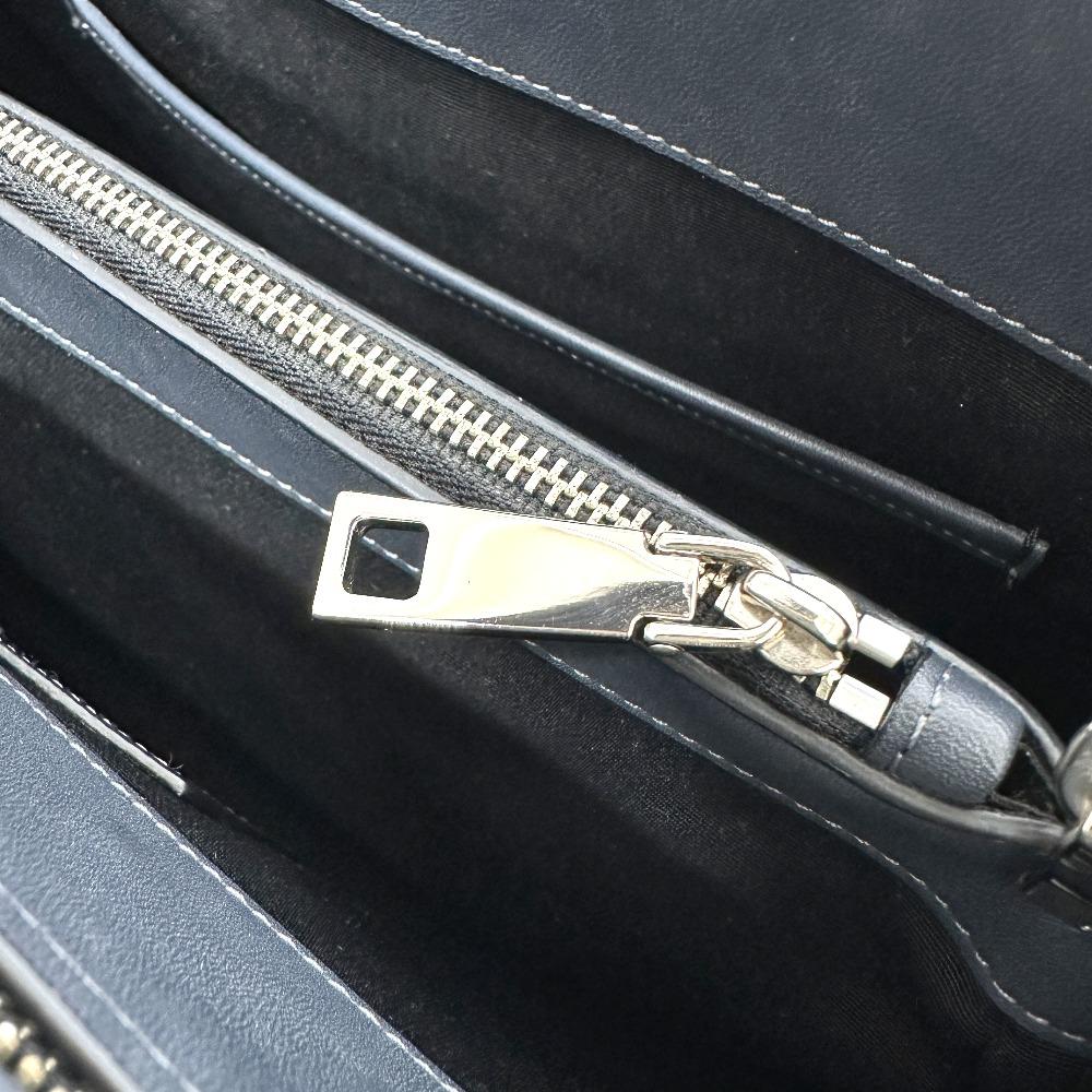 MARC JACOBS Turn lock 2WAY top handle west end small top Tote Bag Leather gray