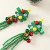 Festive Hair Clip for Kids Fringed Beads Hairclip Santa Hat/Christmas Tree Side Hairpin Women Christmas Hair Accessories