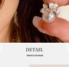 Elegant Pearl Flower Stud Earrings for Women - Unique, Stylish, and Luxurious Design