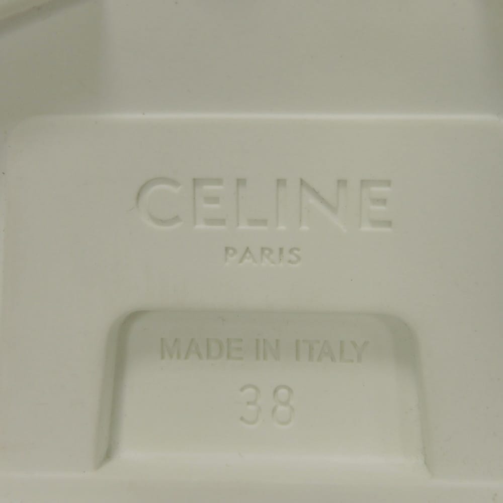 Used Patapan Lace-up Shoes 10431 343142198C.01BC 7900 38 Short 9.8" 6 Triomphe Canvas White Women's from Japan AUTHENTIC