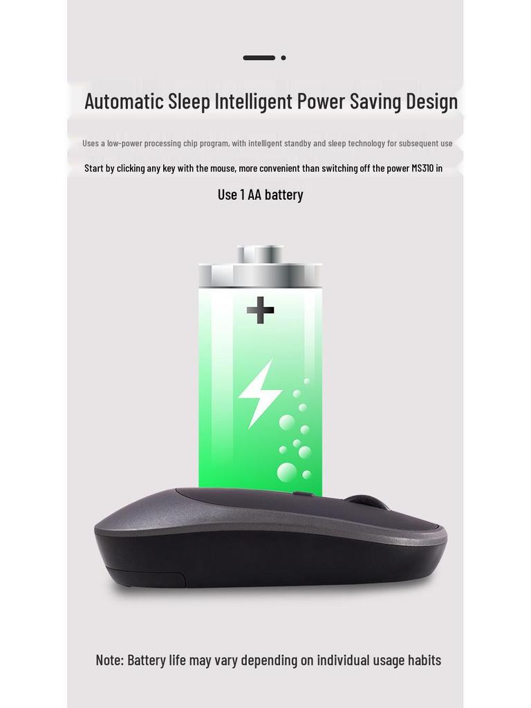 Rechargeable Dual-Mode Bluetooth Mouse for Tablet and Laptop: 2.4G Wireless for Office and Home Use