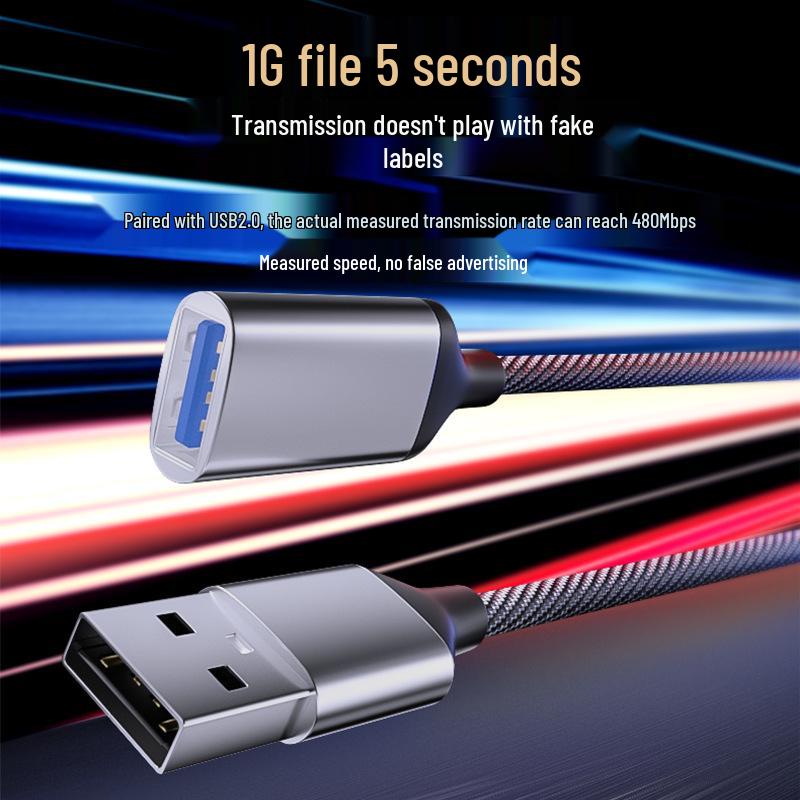 USB 3.0 OTG Prodlužovací kabelový adaptér samec na samici pro počítače a tiskárny