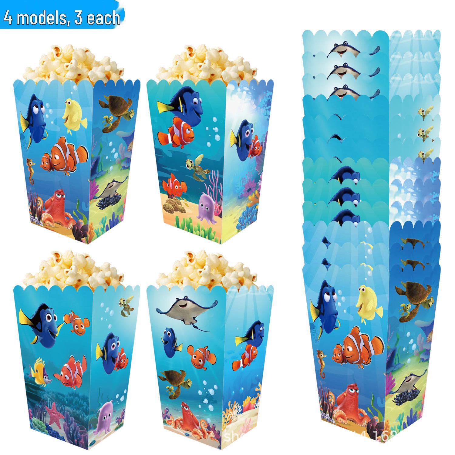 In Stock: Finding Nemo-Themed Popcorn and Snack Box - Versatile for Candy, Chicken Popcorn, Fries, and More