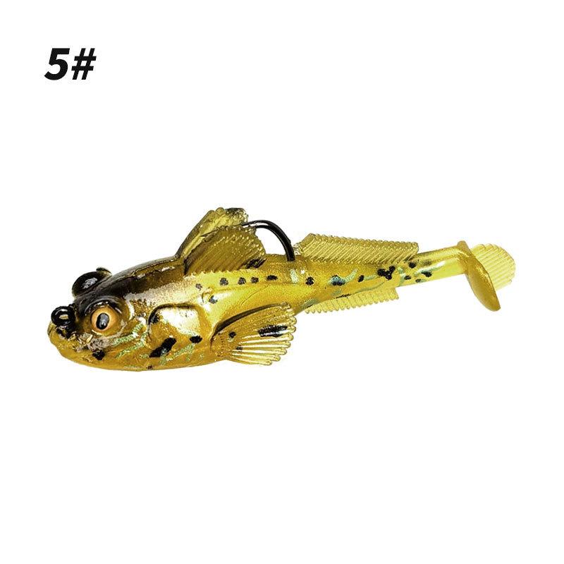 10g Sleeper Goby Soft Fishing Lure Flexible Silicone Jig Wobbler Bait for Professional Angler Saltwater Bass Fishing
