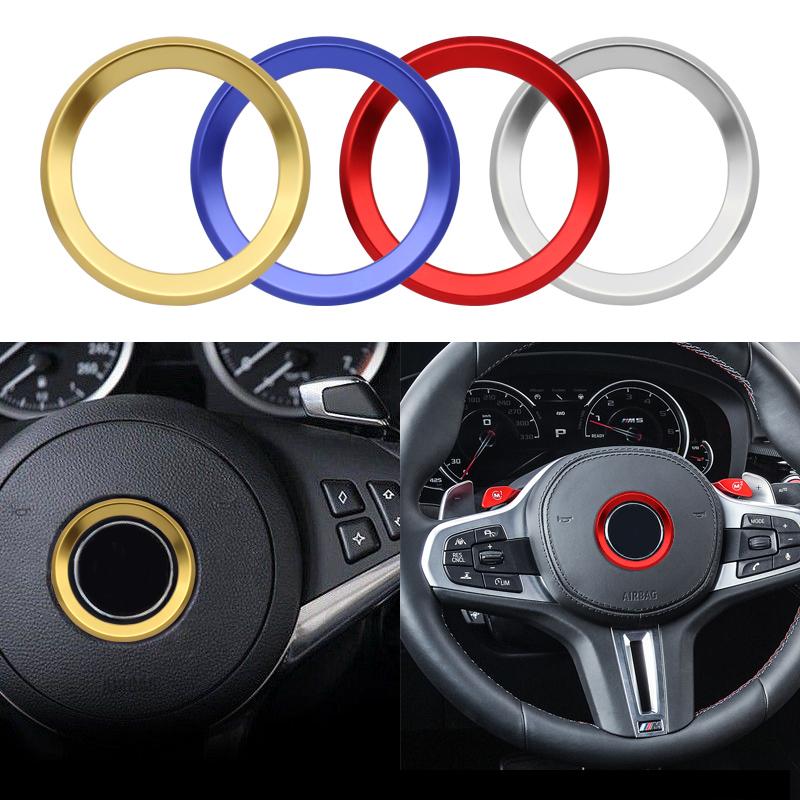 Car Styling Steering Wheel Logo Badge Stickers For BMW 1 2 3 5 Series 2011-2021 M3 M5 E36 E46 E60 E90 E92 F30 F31 F25 X1 F48 X3 RD5