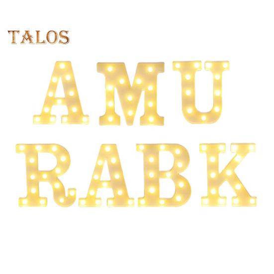 

7 шт. светодиодных буквенных знаков, украшений на Рамадан, работающих от батареек, для внутреннего и наружного использования, неоновых букв, настольных украшений B