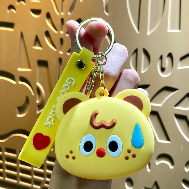 

Детский силиконовый кошелек для монет и брелок для наушников Bluetooth - симпатичное мини-хранилище и подарок Single OPP Bag Packaging