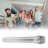Fake Microphone for Karaoke, Singing Prop Microphone, Lightweight and Durable, 2.5x23.5x4.9cm, Party (Silver)