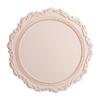 Silicone Placemat Round Flower Coffee Dinner Table Mat 34cm Embossed Pink Coaster Heat Resistant Kitchen Tableware Dining Mat