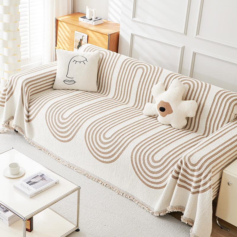 

Чехол для дивана Nordic High-Card, универсальный пылезащитный чехол для дивана Four Seasons, универсальный чехол, цельное черное полотенце для дивана 180*130cm