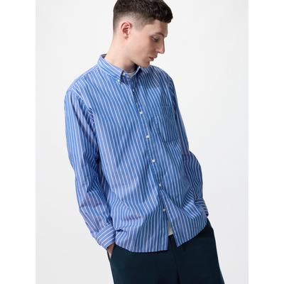 Japan Breites Hemd Streifen Knopfleiste