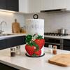 Wooden Base Paper Towel Holder 2D Flat Acrylic Tissue Storage Rack Tissue Holder  Home Decor